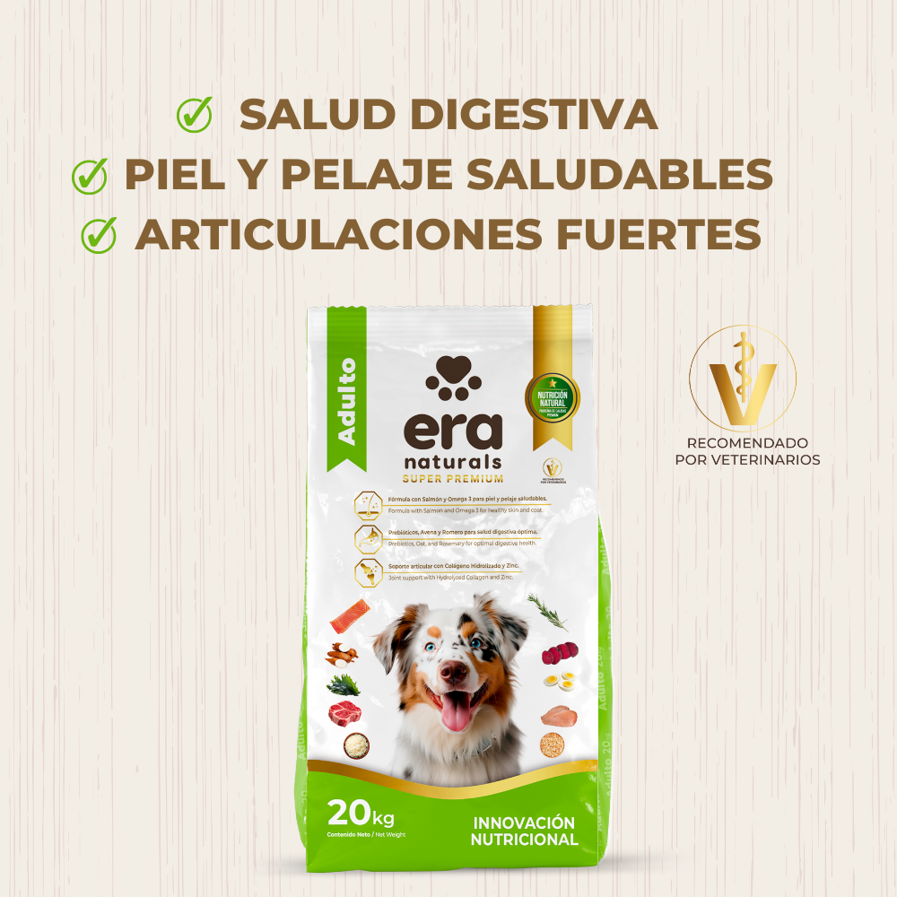 Era Naturals Adulto Raza Mediana y Grande Alimento Super Premium Era Naturals Adulto Raza Mediana y Grande Alimento Super Premium